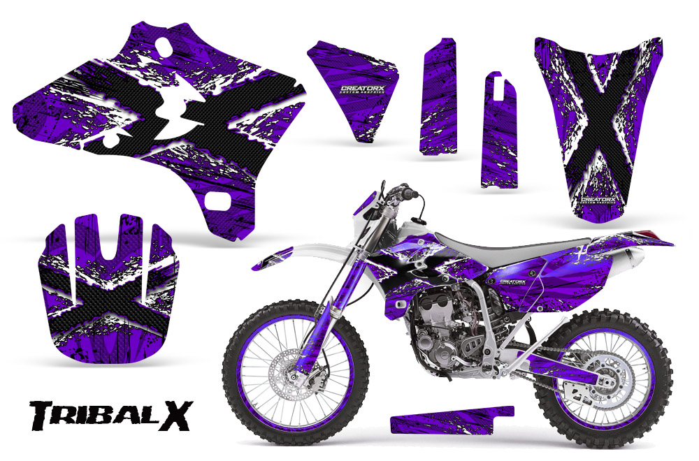 Yamaha YZ250 YZ450 03-05 WR250 WR450 05-06 TribalX White Purple NP Rims